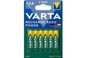 Akut ja Paristot - VARTA Recharge AAA - 6 Pack - 56703101436