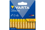 Akut ja Paristot - VARTA Longlife AAA - 10-Pack - 4103101761