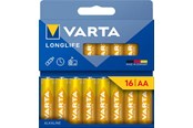 Akut ja Paristot - VARTA Longlife AA - 16-Pack - 4106101716