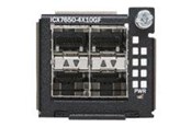 Verkkokortit (verkkosovittimet, tulostuspalvelimet jne.) - Ruckus Wireless Ruckus - expansion module - Gigabit Ethernet / 10 Gigabit SFP+ x 4 - ICX7650-4X10GF
