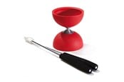 Ulkoleikit - Eureka - Rubber Diabolo with Aluminum Sticks - Red - 52515704