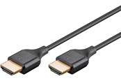 Näyttökaapeli - Pro HDMI 2.0 Slim - Näyttökaapeli - 1m - Musta - HDMI-HDMI-UHS-SLim-BL1