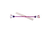 Ulkoleikit - Eureka - Juggling Flower Stick - Purple - 515762