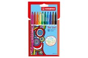 Kirjoitus- ja piirustustarvikkeet - STABILO Trio 2 in 1 - Felt-tip pen and fineliner in one - Set of 10 pieces - 223/10-01