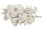 Kaapelihyllyt, Kaapelisukat & Kaapelisiteet - Nordic Quality Cable Clips round 14-20mm - 25 pcs - 303784