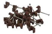 Kaapelihyllyt, Kaapelisukat & Kaapelisiteet - Nordic Quality Cable Clips 3x5mm - 25 pcs - 303787