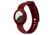 Puhelin - Muut lisävarusteet - Lippa Silicone Wristband for AirTag and Smart Finder – Red - LPCOVER0051