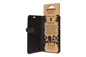 Puhelin - Kannet ja kotelot - Buffalo Leather Wallet for iPhone 12 Pro Max - Black - 590035