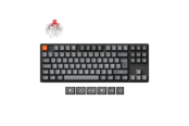 Näppäimistöt - Keychron K8 MAX QMK/VIA Wireless Tri-Mode - Super Red - Pelinäppäimistö - ilman numpadia - Pohjoismainen - Musta - K8M-J1-BO