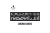 Näppäimistöt - Keychron K10 MAX QMK/VIA Wireless Tri-Mode - Super Brown - Pelinäppäimistö - Pohjoismainen - Musta - K10M-H3-BO