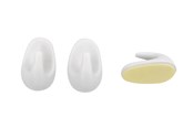 Kannakkeet & Saranat  - Home>it HOME It® selvklæbende krog 27 mm. hvid 8 stk. - 5708614212707