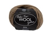 Luovat leikit - Creativ Company Wool yarn Light brown 50m - 4824585