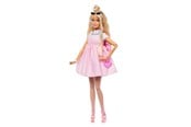 Nuket & tarvikkeet - Barbie Deluxe Style Doll #3 in Pastel Pink Dress with Oversized Bow and Blode Hair - HYV27
