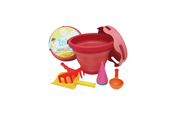 Ulkoleikit - CompactToys 7in1 Sandtoys // Red - 7in1-red