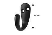 Kannakkeet & Saranat  - Home>it HOME It® knag 40 x 35 mm matsort - 5708614212554