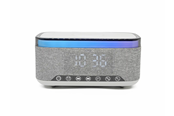 DAB, Verkko- & Kelloradiot - DENVER CRQ-225 - FM Clock Radio - with Bluetooth function & wireless charging - Gray - FM - CRQ-225