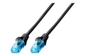 Verkkokaapelit - DIGITUS patch cable - 3 m - black - Musta - 3m - DK-1511-030/BLACK
