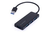 USB hub - Gembird UHB-U3P4-03 - hub - 4 ports USB hub - 4 porttia - Musta - UHB-U3P4-03