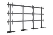 Seinäkiinnitys, AV-kiinnikkeet & AV-kalusteet - Multibrackets M Pro Series stand - for 12 LCD displays - video wall - black - Max 320 kg - recommended for 65" - 7350022738690