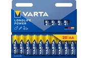 Akut ja Paristot - VARTA Longlife Power AA - 20-pack - 4906121720