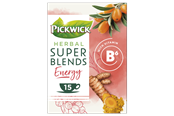 Kahvi ja Espresso - Pickwick Super Blend Energy Tea w. Lemongrass Rooibos and Turmeric - 15 pcs - 4070933