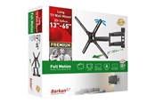 Seinäkiinnitys, AV-kiinnikkeet & AV-kalusteet - Barkan BM343LP mounting kit - full-motion - for LCD display/ curved LCD display - black - Max 36.2 kg - recommended for 65" - BM343LP
