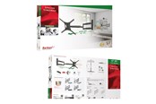 Seinäkiinnitys, AV-kiinnikkeet & AV-kalusteet - Barkan mounting kit - full-motion - for TV - extra long - black - Max 50 kg - recommended for 13"-83" - BM443XL