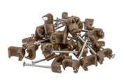 Kaapelihyllyt, Kaapelisukat & Kaapelisiteet - Nordic Quality Cable Clips - 25 pcs - 303786