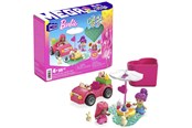 Rakennussarjat - MEGA Barbie Colour Reveal Convertible Road Trip Building Toy Car With 2 Dolls - HKF90