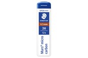 Kirjoitus- ja piirustustarvikkeet - Staedtler Mech.pen.lead Mars micro0.5 3H 12 x 12 pcs - 250 05-3H