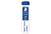 Kirjoitus- ja piirustustarvikkeet - Staedtler Mech.pen.lead Mars micro0.7 2H 12 x 12 pcs - 250 07-2H