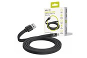 USB kaapelit - Mobile Origin Magnetic Flat Patented Original Cable USB-A to USB-C 1m - black - MCF-USBA-1M-BLK