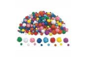 Askartelu- ja taidetarvikkeet - Colorations - Glitter Pompoms 300pcs. - CHGPOM