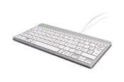 Näppäimistöt - R-Go Tools R-Go Compact Break - keyboard - with integrated break indicator - AZERTY - Belgium - white Input Device - Näppäimistö - Belgialainen - Valkoinen - RGOCOBEWDWH