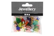 Luovat leikit - Creativ Company Glass Beads Various Leaves and Flowers 60 grams - 684260