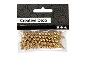 Luovat leikit - Creativ Company Beads Gold 100pcs. - 698121