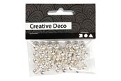 Luovat leikit - Creativ Company Beads Silver 50pcs. - 698241