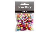 Luovat leikit - Creativ Company Round Letter Beads Various Colors 25 grams - 743074