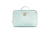 Muut henkilökohtaiset hygieniatuotteet - Gillian Jones 2-Compartment Traincase - Ocean Quilted Nylon - 10007-14