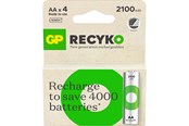 Akut ja Paristot - GP Battery Recyko NiMH AA HR6 2100mAh 4-Pack - 201240