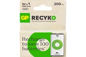 Akut ja Paristot - GP Battery Recyko NiMH 9V 200mAh 1-Pack - 201251