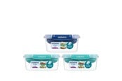 Keittiötarvikkeet - Sistema 3 Pack Stax To Go 3 x 1L Rectangles - 82025