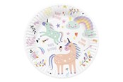 Lelut - Folat BV Plates Unicorns & Rainbows 8pcs. - 61927
