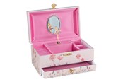 Puulelut - Goki Music Box Ballerina Flowers Pink - 15566