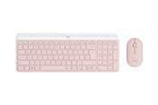 Näppäimistöt - Logitech Slim Wireless Combo MK470 - Näppäimistö ja Hiirisetti - Saksa - Vaaleanpunainen - 920-011314