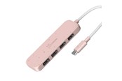 USB hub - j5create JCH341ER - USB-C to 4-Port Type-A Hub USB hub - 4 porttia - USB 3.2 - Vaaleanpunainen - JCH341ER-N