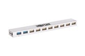 USB hub - Eaton series 10-Port USB 3.0 / USB 2.0 Combo Hub - USB Charging 2 USB 3.0 & 8 USB 2.0 Ports USB hub - 10 porttia - Valkoinen - U360-010C-2X3