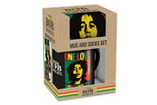 Fanituotteet - Pyramid - BOB MARLEY MUG & SOCK SET - UK size 3-8 / EU size 36-41 - Sukat - 52235GP87003