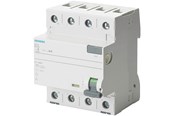 Sähkökeskustarvikkeet - Siemens Earth fault circuit breaker type A 4-pole 25A 30mA 400V - 20118