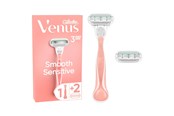 Parranajovälineet - Gillette-Venus Smooth Sensitive Pink Handle + 2 refills - 7702018575350